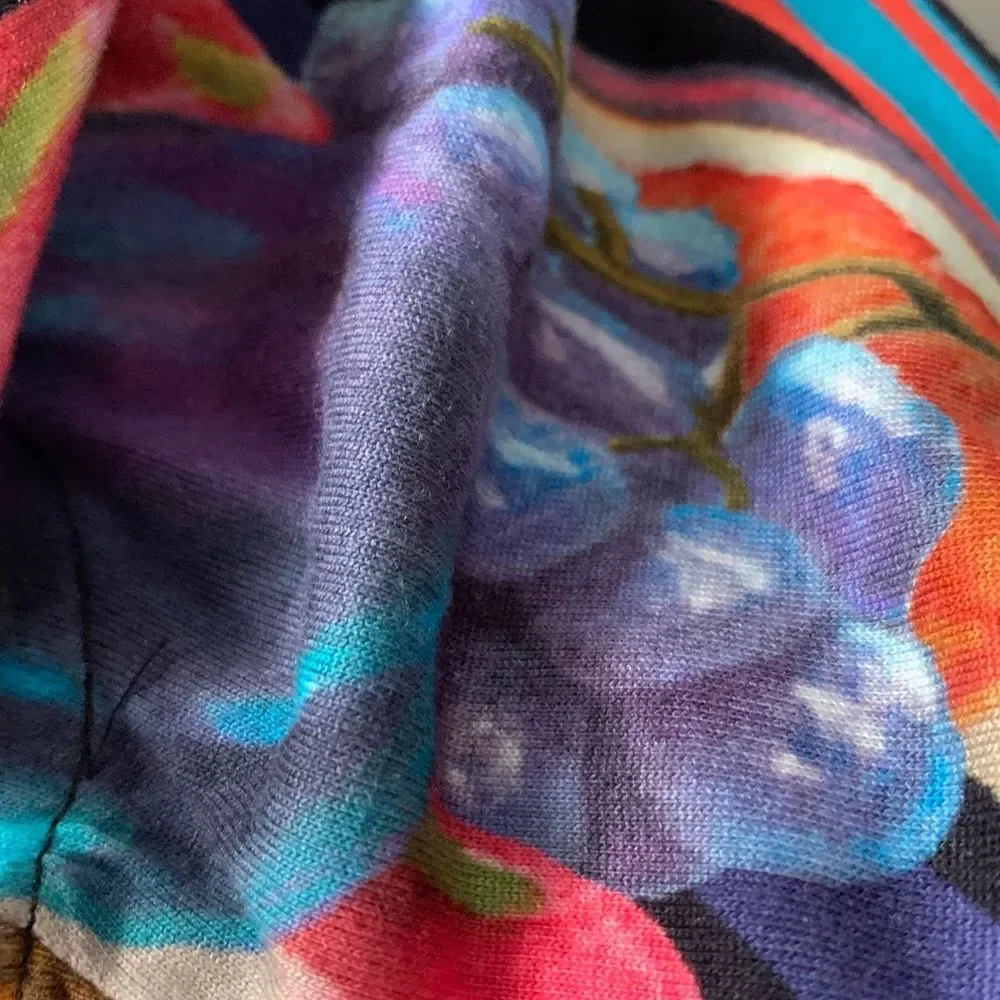 Blue Dress with Fruit Print Nika Size M - Picture 7 of 15
